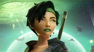 Jade from Beyond Good and Evil in her remastered, 20th anniversary form.