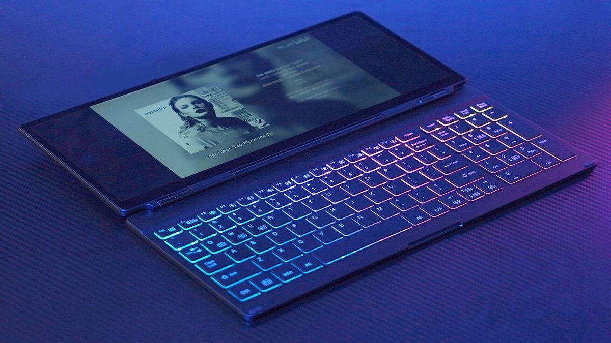 I can't believe no one has stuck an RGB keyboard to a touchscreen monitor before - it's just a shame it doesn't have a battery