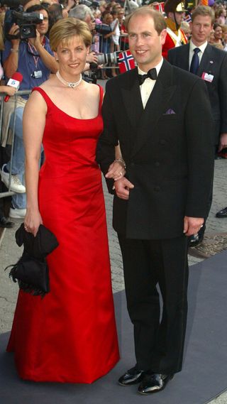 Prince Edward and Duchess Sophie arrive for a reception hosted by the Norwegian Government