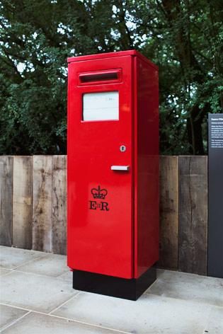 Mellor's square-shape pillar box, introduced in 1966