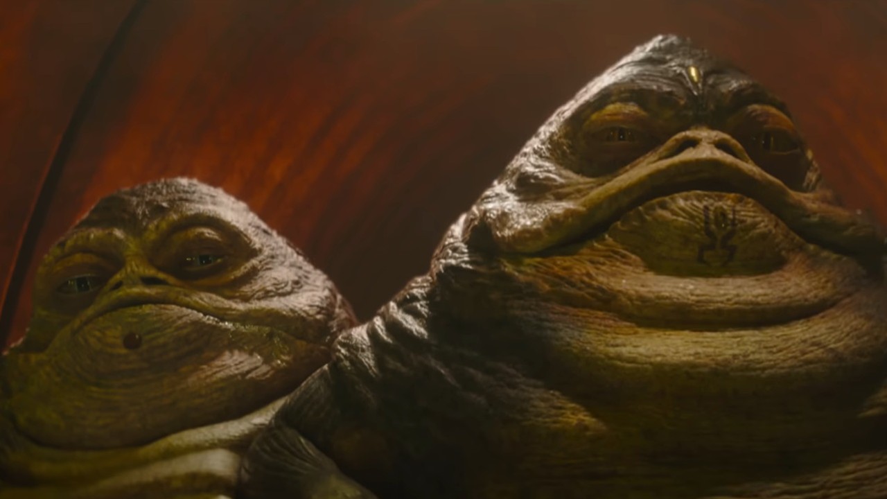 Two of the Hutts discussing business in The Mandalorian and Grogu