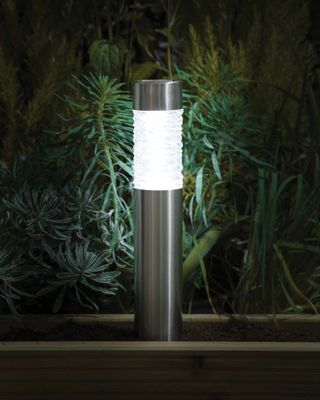 solar bollard path stake lights aldi