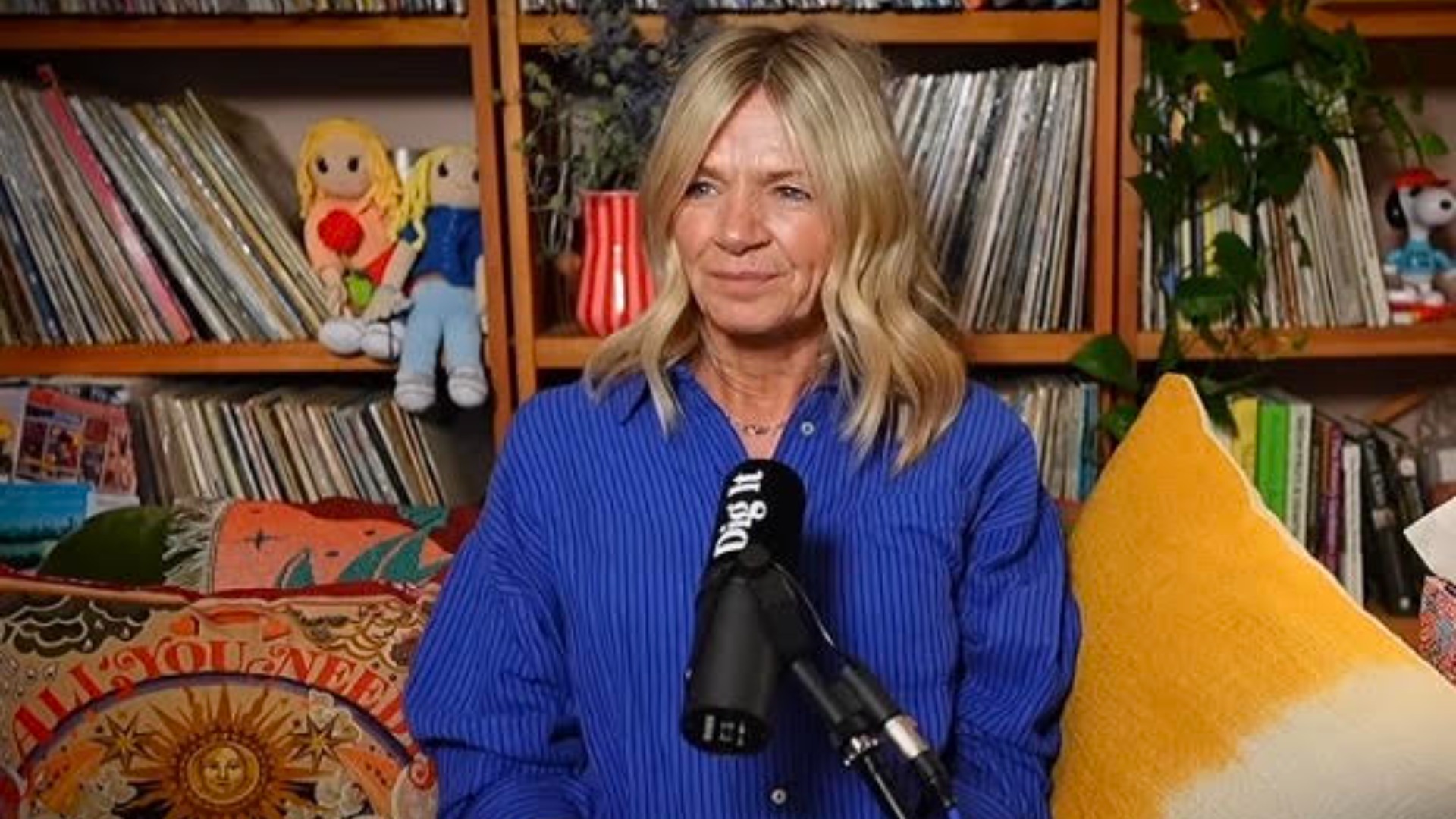 Zoe Ball hosting the Dig It podcast