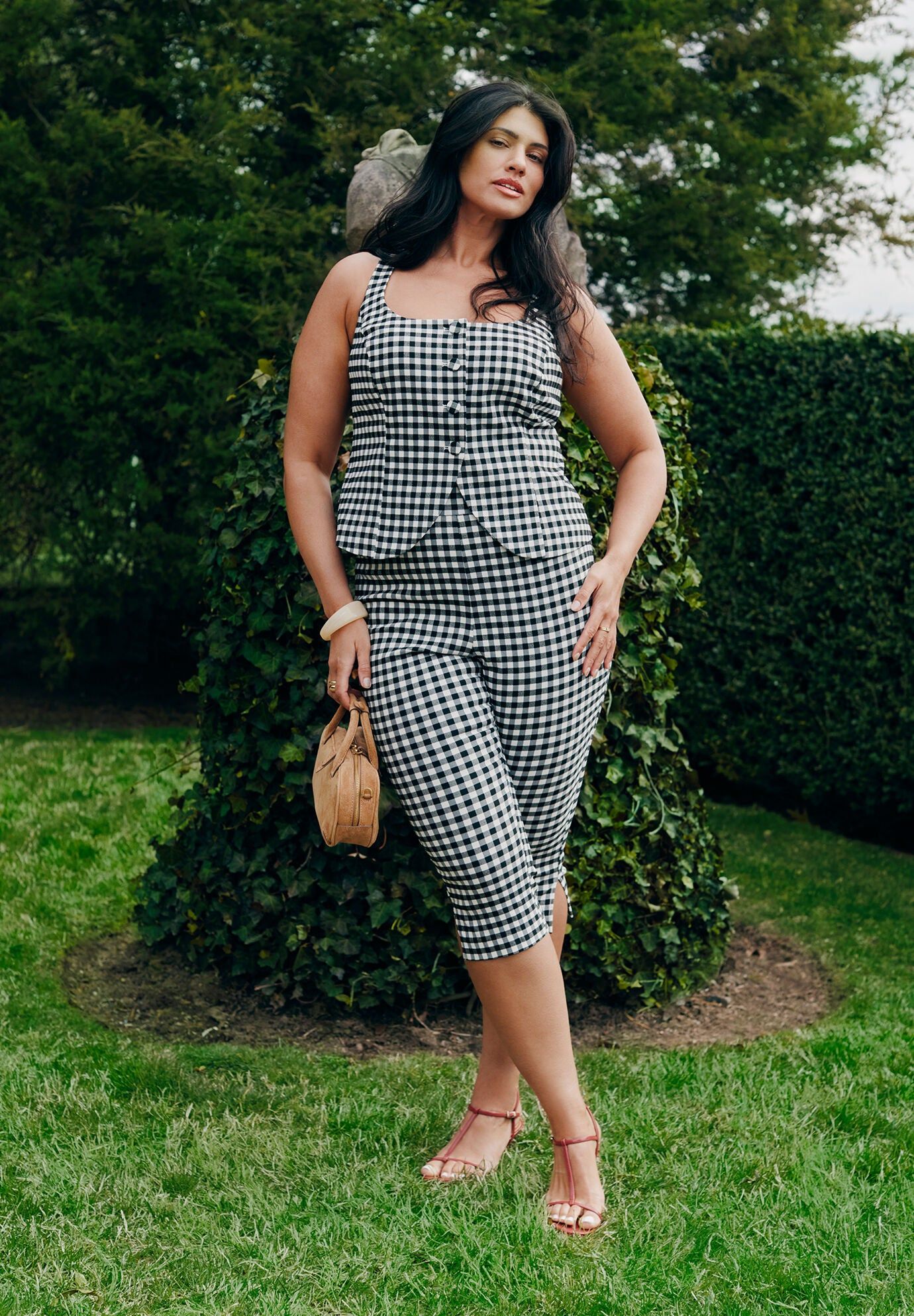 Gingham Capri Legging