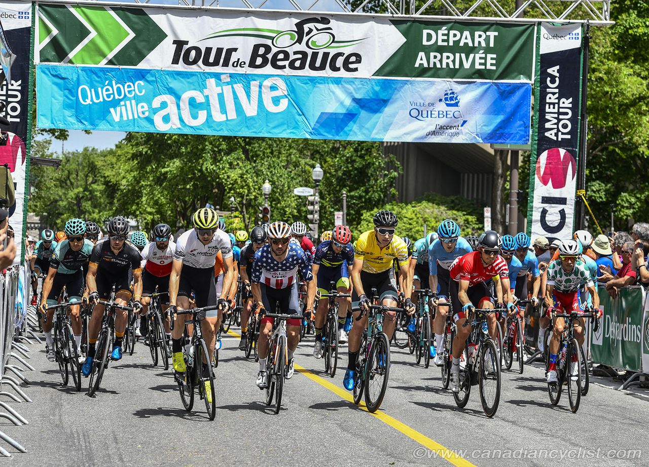 Stage 4 gets underway at the Tour de Beauce.