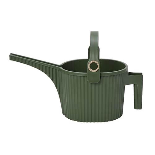 Hachiman Small Watering Can - 1.5 L Plant Watering Can With Widened Spout for Indoor and Outdoor Plants - Hands-Free Filling - 13.3" &amp;times; 5.3"- Garden Green