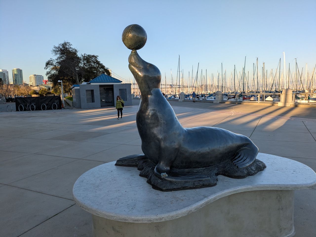 Seal statue shot with Pixel 8a