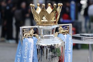 The Premier League trophy in all of its glory