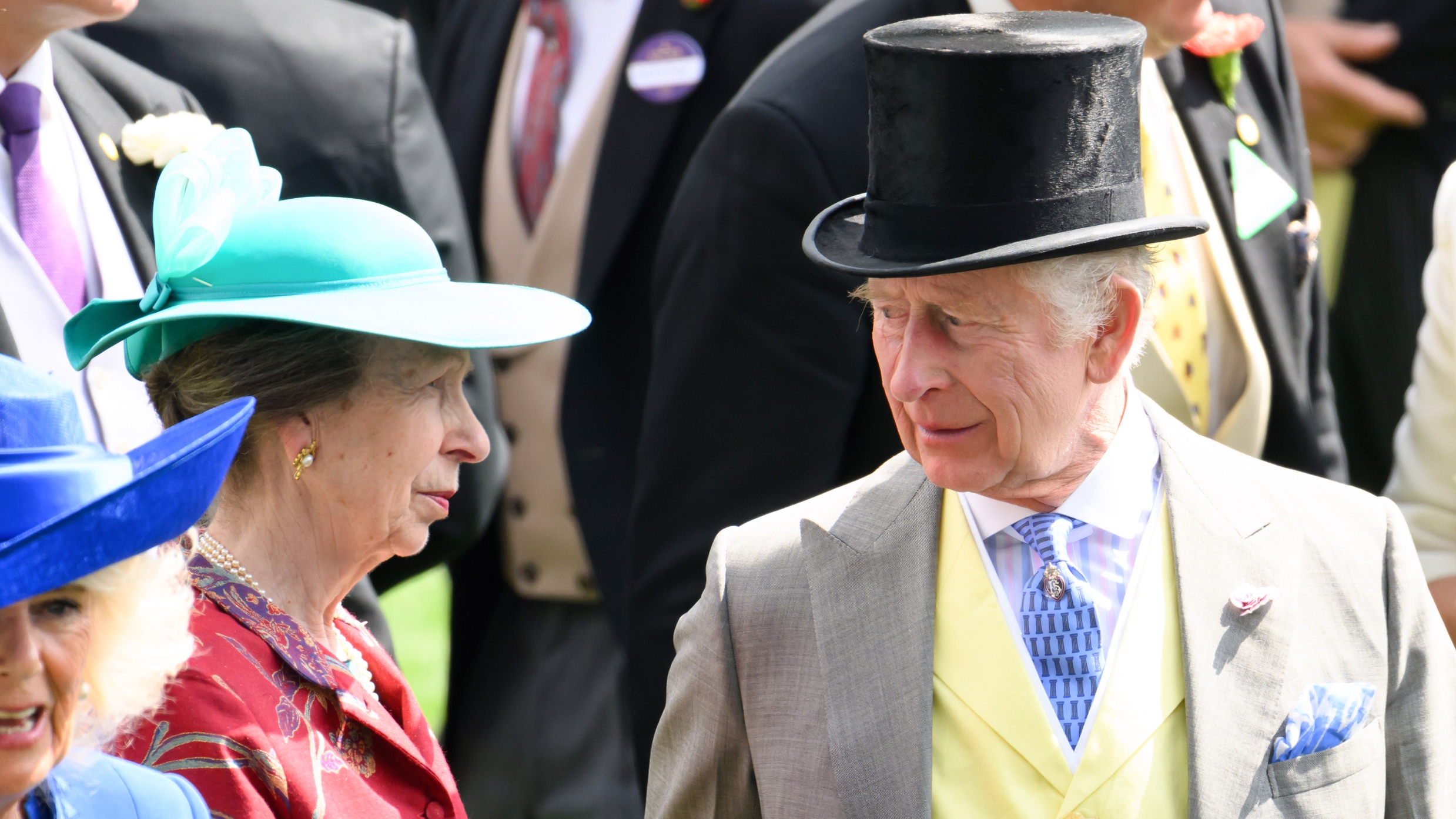Princess Anne and King Charles III attend day one of Royal Ascot 2024