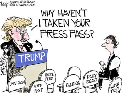 NL Political cartoon U.S. Trump Washington Post press