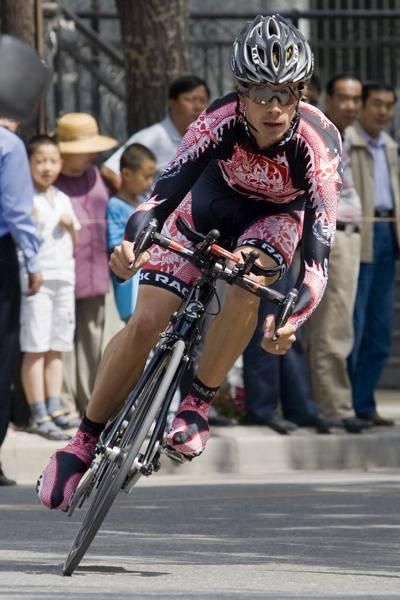 Mike Creed (Rock Racing) in the 2008 Tour of Qinghai Lake