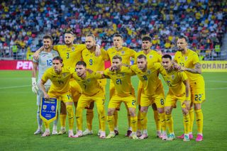 Romania Euro 2024 squad Players of Romania pose for the official photo during the international friendly match between Romania and Liechtenstein at Stadionul Steaua on June 07, 2024 in Bucharest, Romania. (Photo by Vasile Mihai-Antonio/Getty Images)