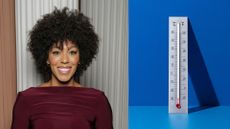 Dr Zoe Williams with temperature monitor