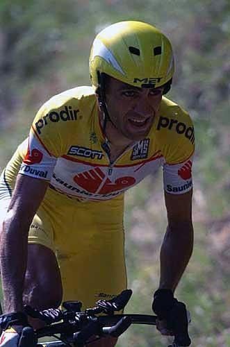 Pushing hard during the final time trial
