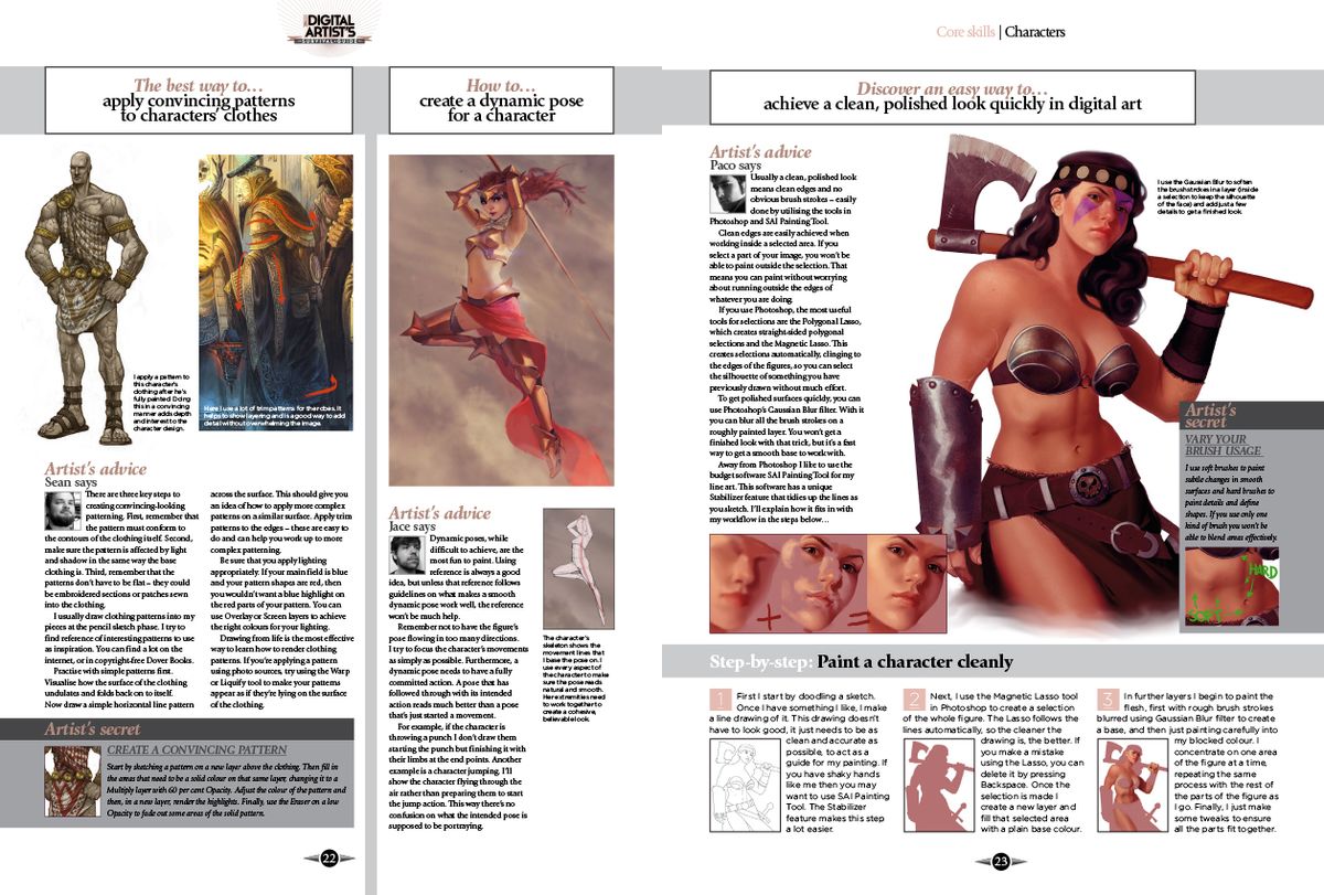Discover how to bring your fantasy characters to life, through their pose, clothing and facial expressions