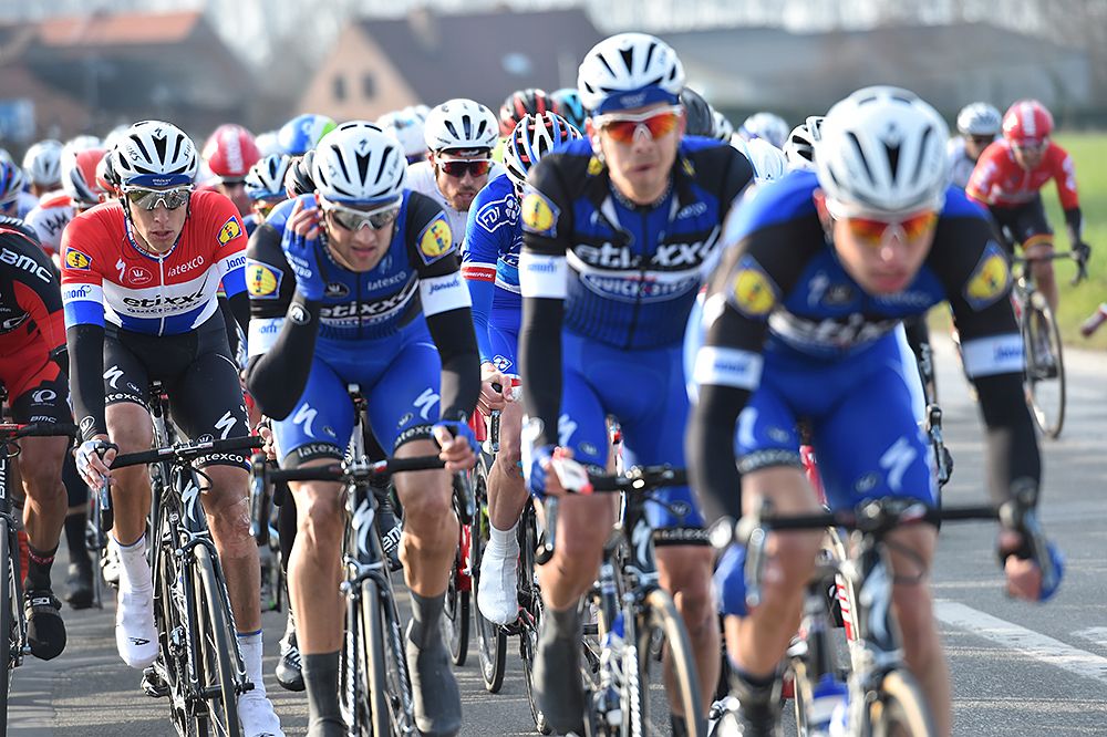 Etixx-QuickStep chased but couldn't close the gap to the breakaway