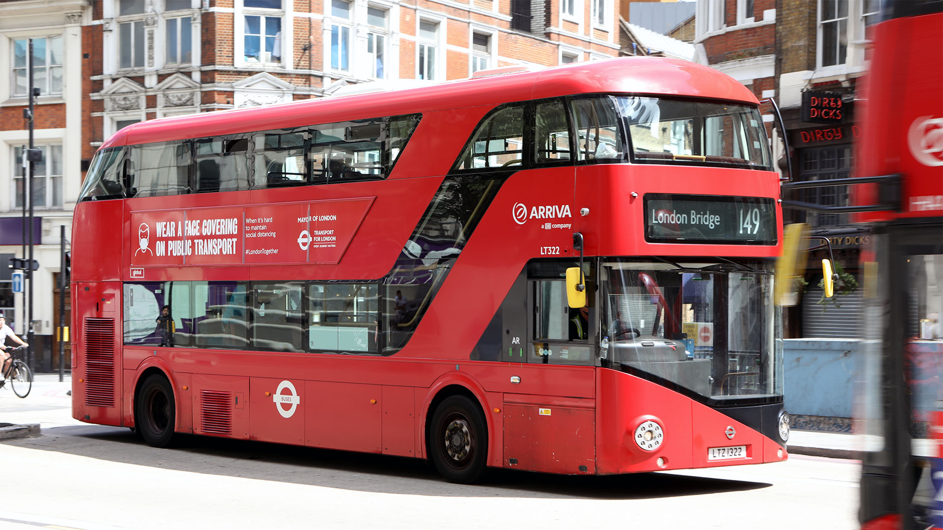 A photo of the 149 bus. 