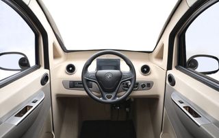 ARK Zero EV interior and steering wheel