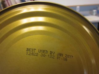 A can of food to be brought on the mock Mars mission doesn't expire until 2037.