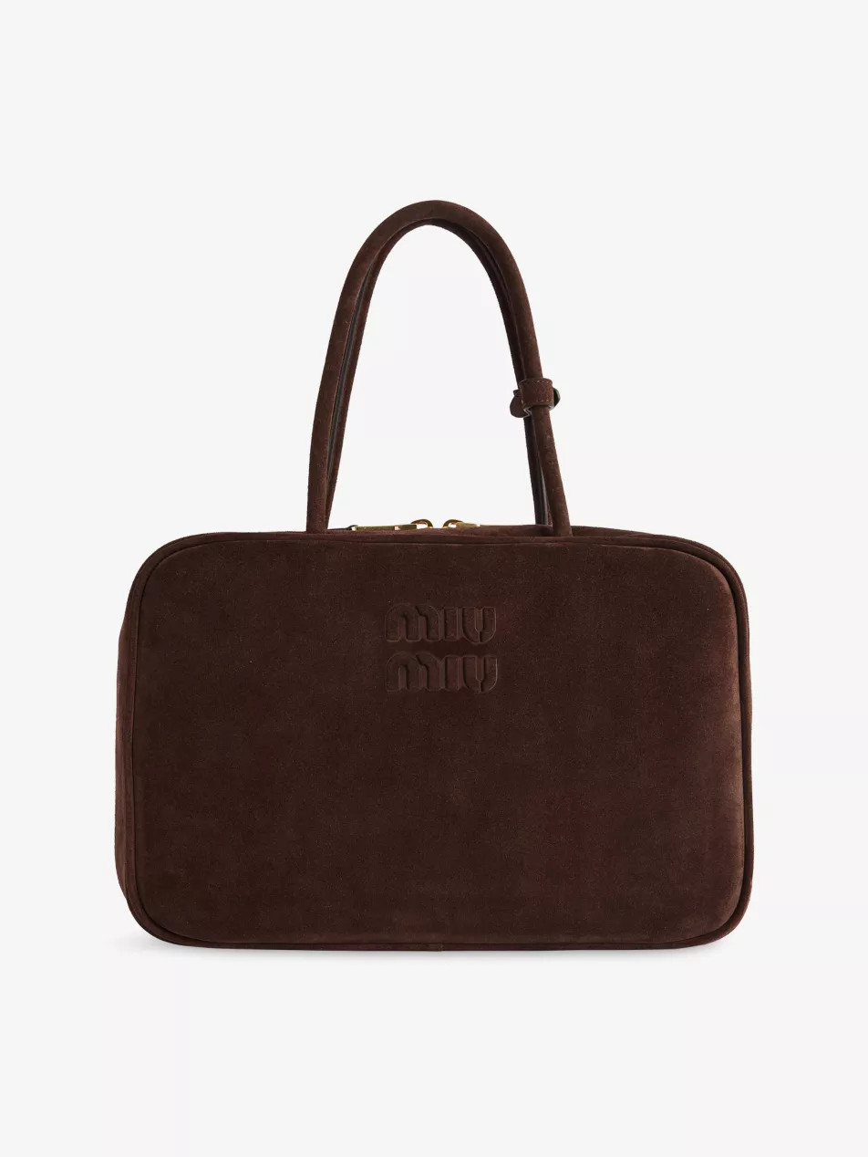 Beau Suede Top Handle Bag