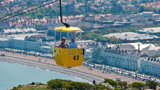 Llandudno Cable Cars ascending the Great Orme