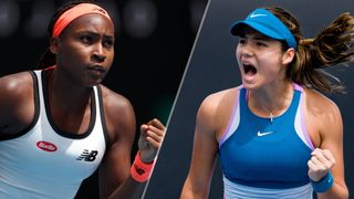 (L to R) Coco Gauff and Emma Raducanu will face off at the Australian Open 2023