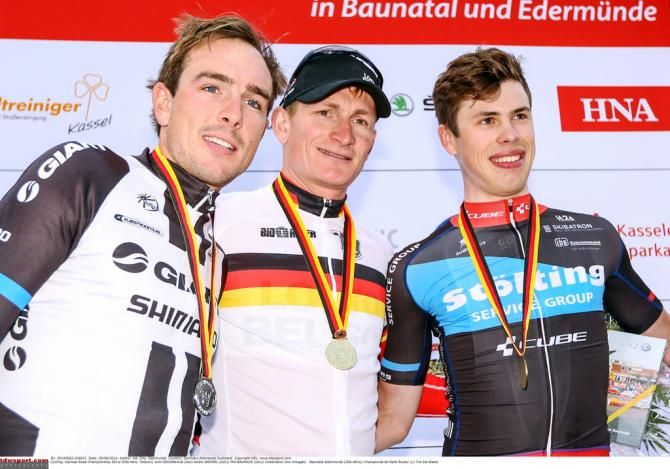 The 2014 German road race podium