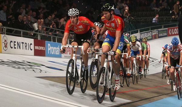 Franco Marvulli and Jens Mouris had to work hard to fight off the challengers on night five