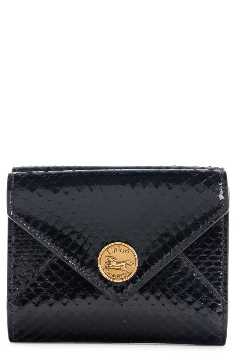 Leather Envelope Trifold Wallet