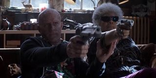 Wade Wilson and Blind Al in Deadpool 2