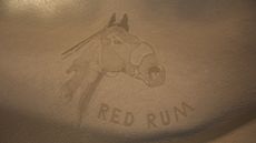 Red Rum sand artwork