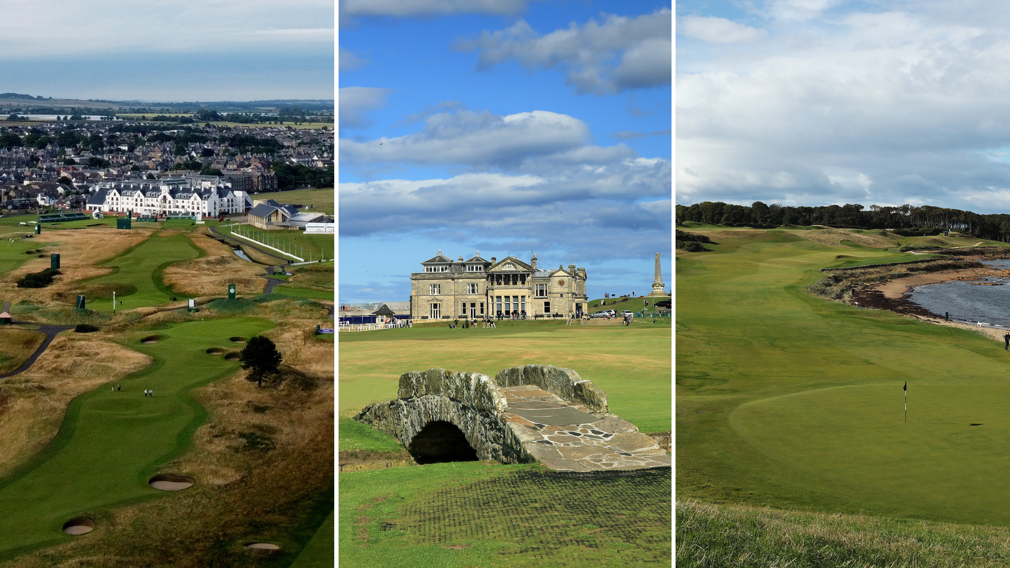 Carnoustie, the Old Course and Kingsbarns 