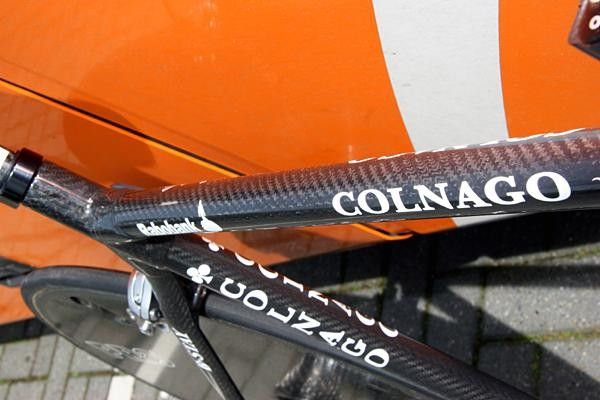 The Colnago time trial frame is unchanged from last year.