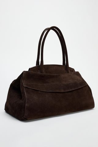 Split Leather Shoulder Bag