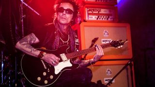 Earl Slick of New York Dolls performs at Old Vic Tunnels on March 30, 2011 in London