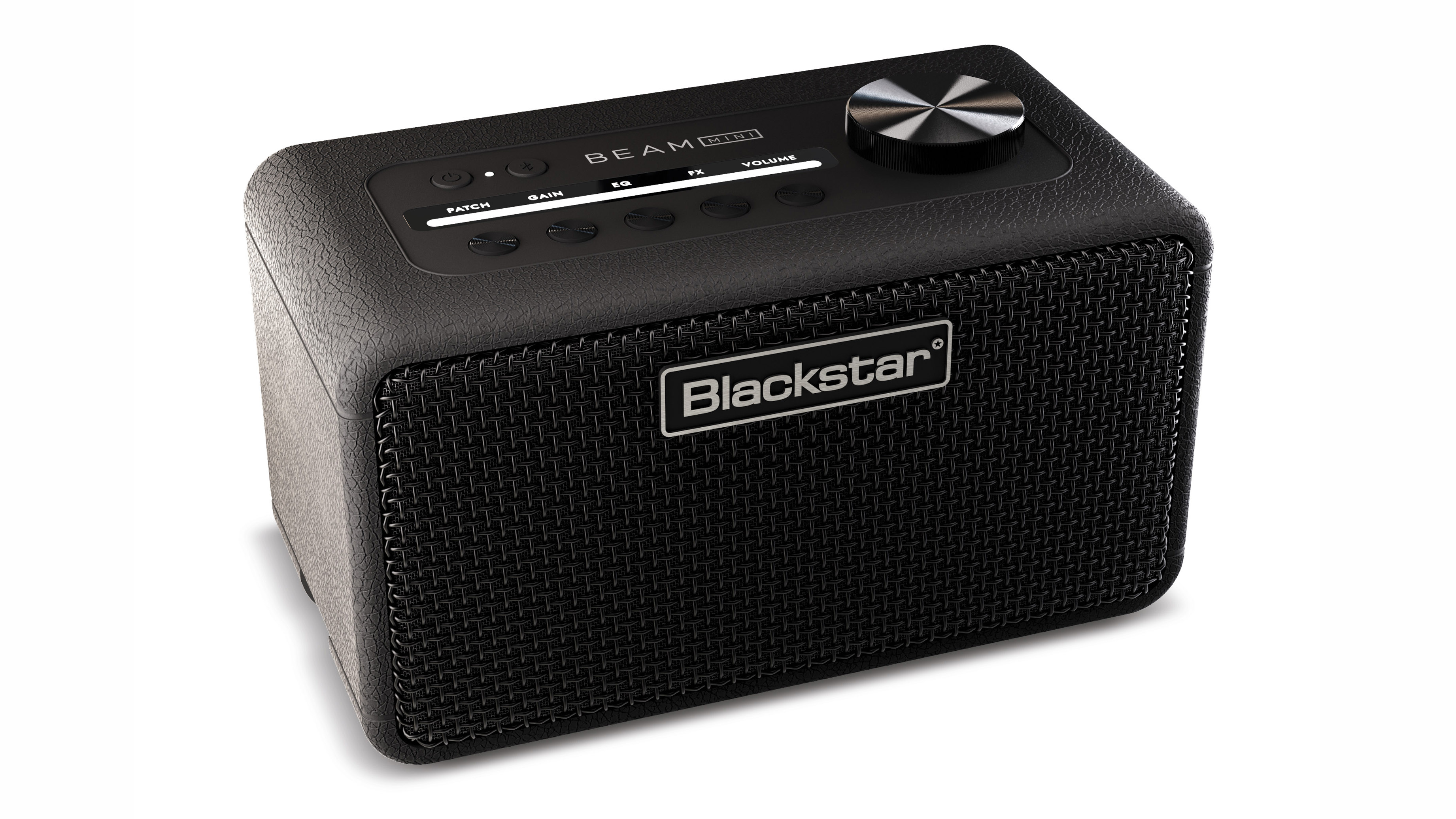 Press release images of a Blackstar Beam Mini Desktop Bluetooth Guitar Amplifier on a white background
