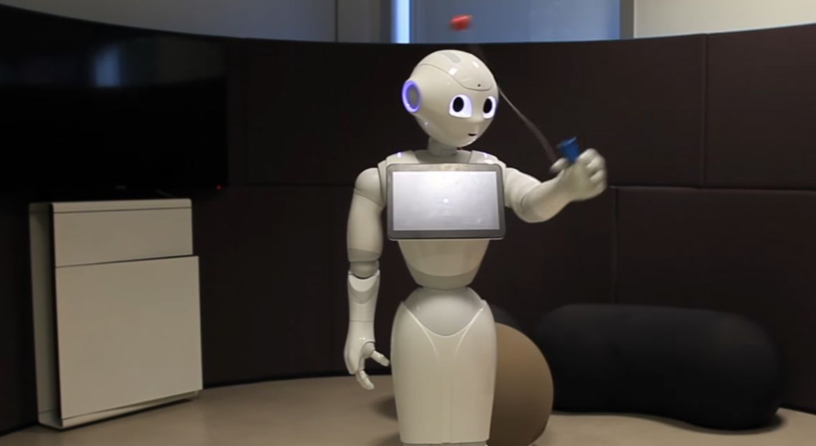 Watch Pepper the robot learn how to catch a ball in a cup TechRadar