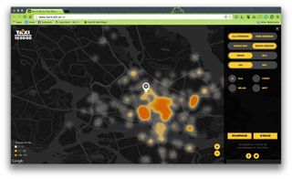 Taxi Stockholm's app shows you where the most popular places in the city really are