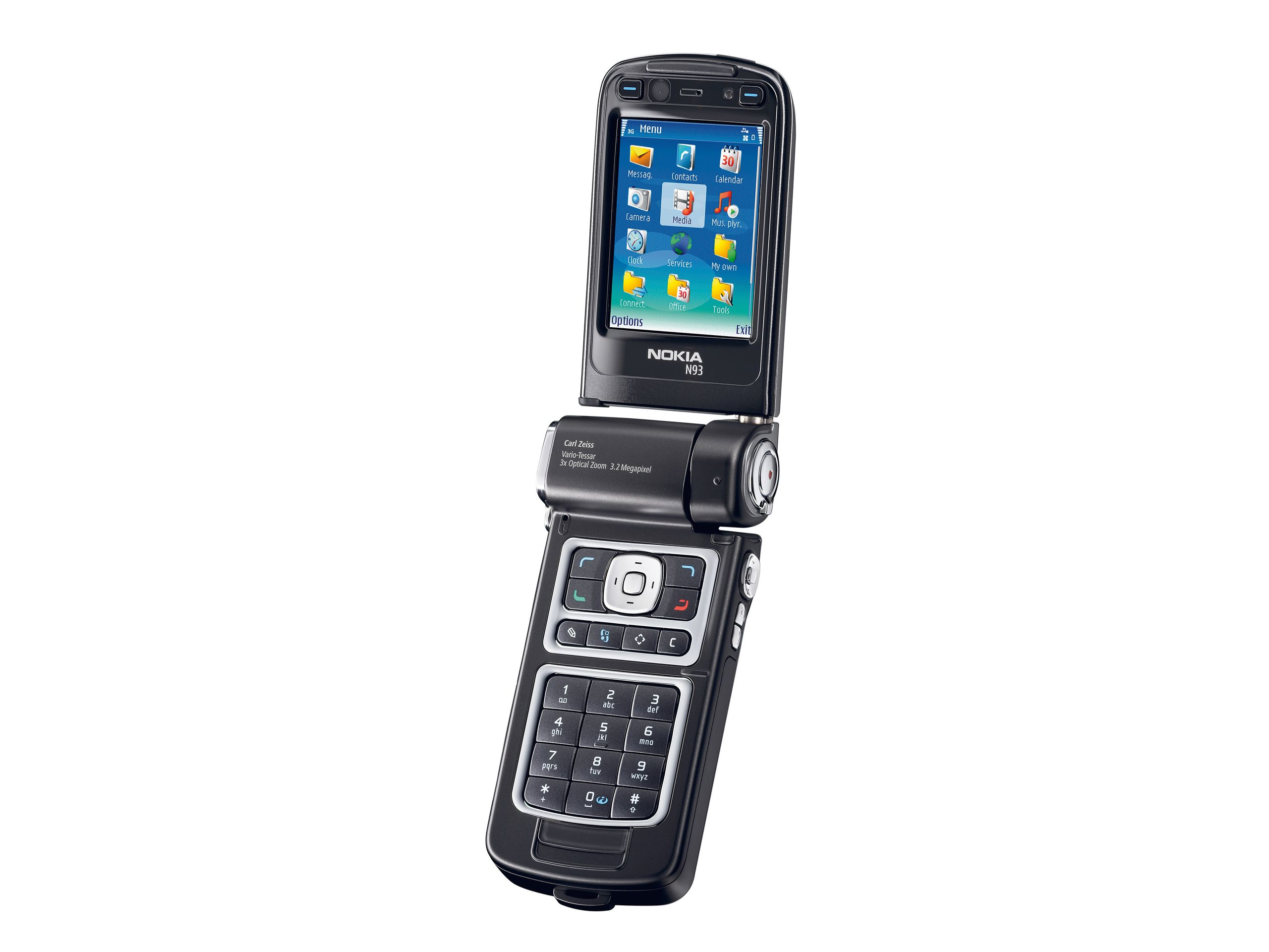 Nokia N93 携帯電話本体 シルバー Sim フリー Nokia N93 - 64 MB - Silver (Unlocked) for sale online | eBay