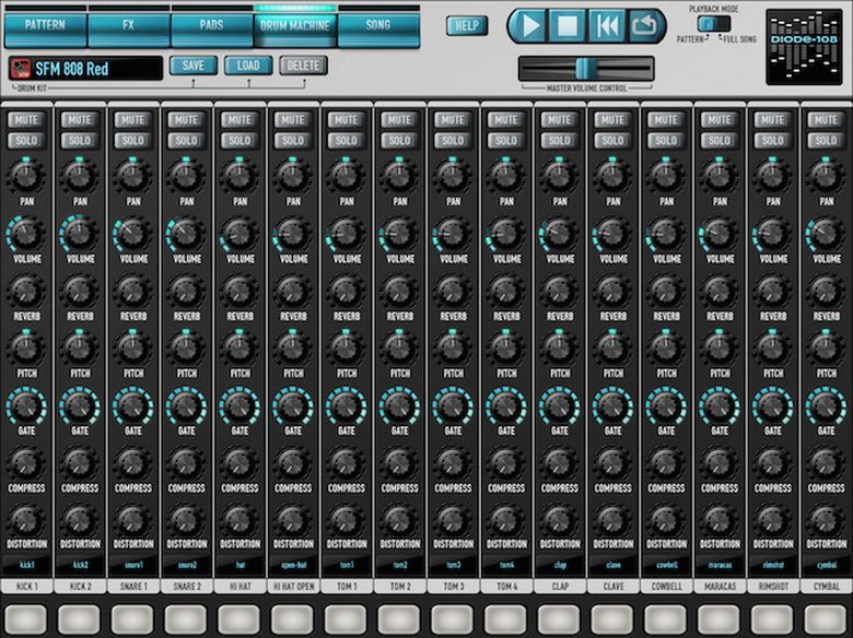 Diode108 iPad drum machine released MusicRadar