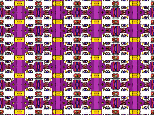 Beatles-inspired repeat pattern by Lottie Norton