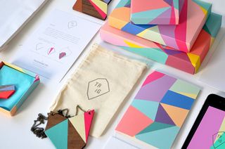 Geometric designs: Olivia King packaging