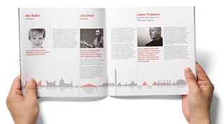 The event identity for TEDxHouses of Parliament also spanned print