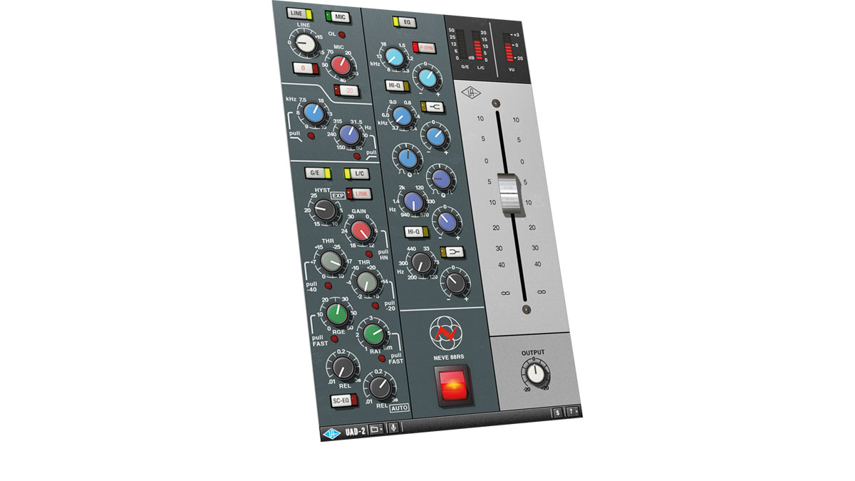 The 88RS MkII, like its predecessor, organises its channel strip controls into neat modules