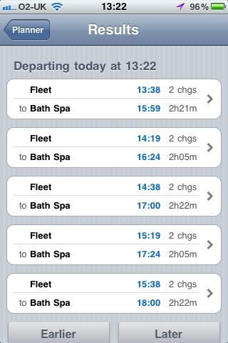 UK train times