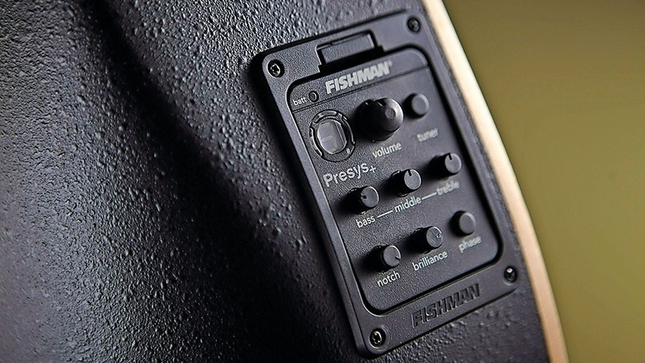 The Fishman preamp does a respectable job