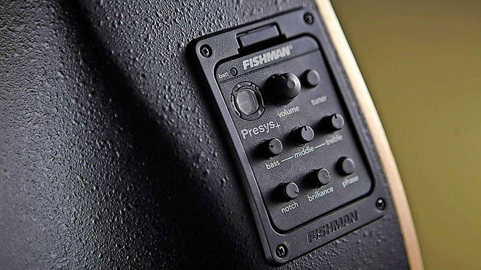 The Fishman preamp does a respectable job