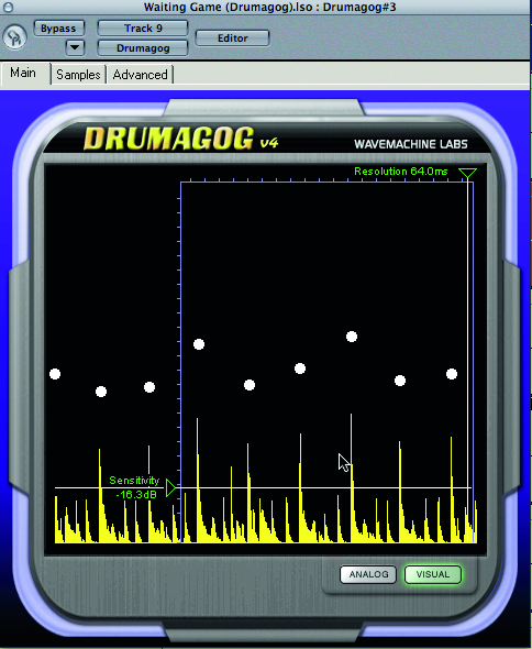 Drum beats are represented visually.
