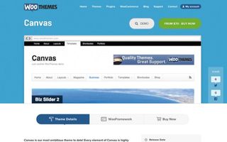The flagship theme over at WooThemes, Canvas is a hugely flexible and functional WordPress theme for creating just about any design