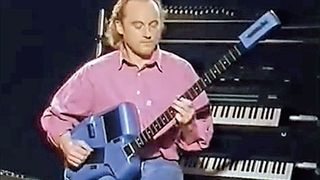 Guitarist's own Neville Marten demos the avant-garde SynthAxe design in 1985